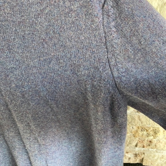 Giasone wool cashmere vneck sweater lavender - Picture 7 of 16